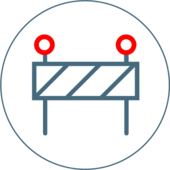 Acts as a barrier Barrier