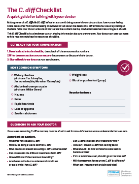 The C. diff Checklist: A quick guide for talking with your doctor